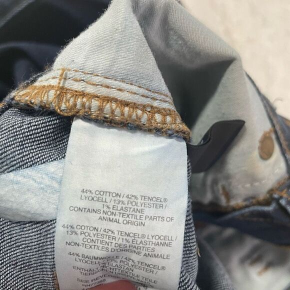 Madewell‎ Women’s Dark Wash 9” High Rise Skinny Distressed Jeans Size 24 - Picture 9 of 9